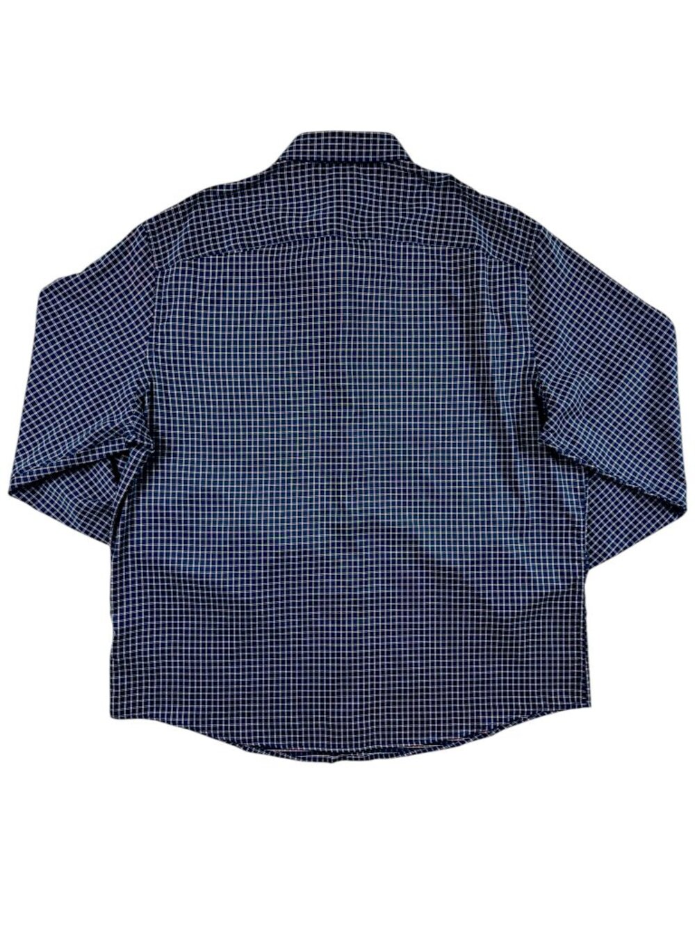UNTUCKit XL Blue Salice Relaxed Fit Long Sleeve Button Down Tattersall Shirt - Picture 3 of 16